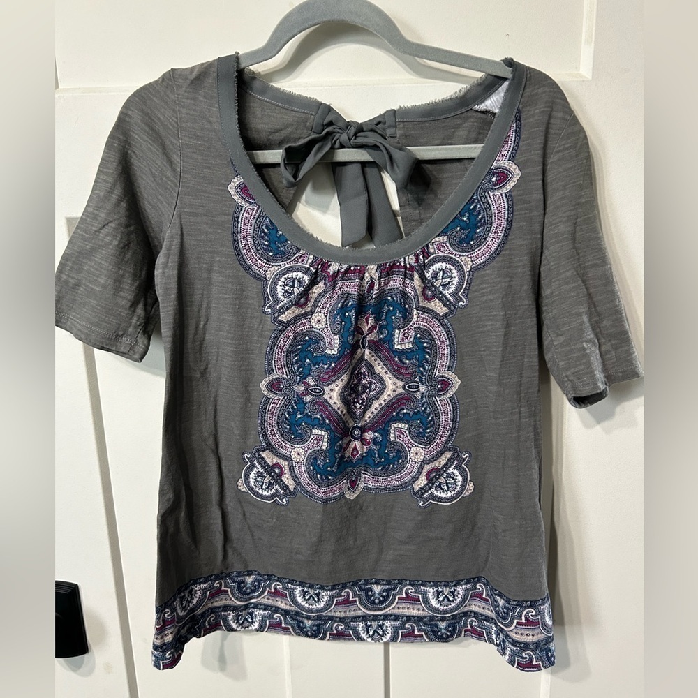 Anthropologie x Akemi + Kin Brilliant Bow Tie Back Top